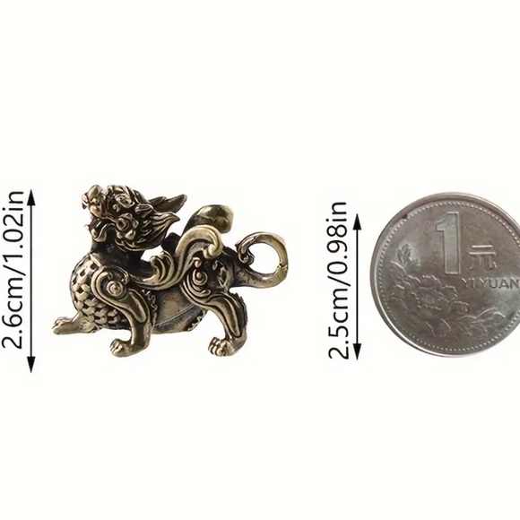 Collectable Brass Kylin dragon - Picture 6 of 8